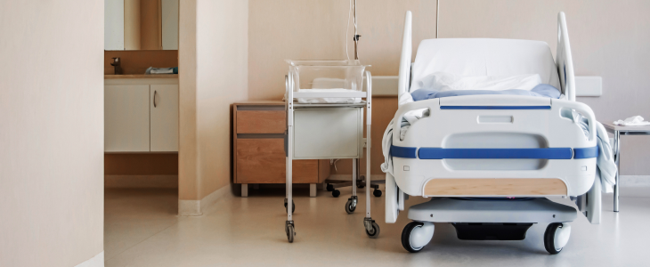 Empty hospital bed to represent a catastrophic injury in Los Angeles