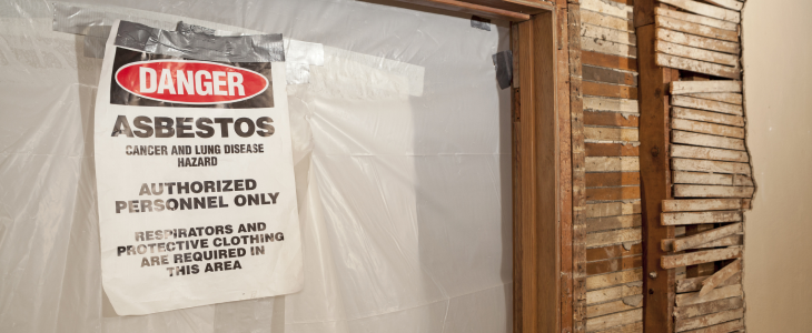 Asbestos removal in a tenants property