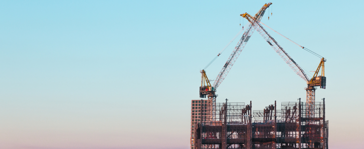 Tall construction site in Los Angeles, CA